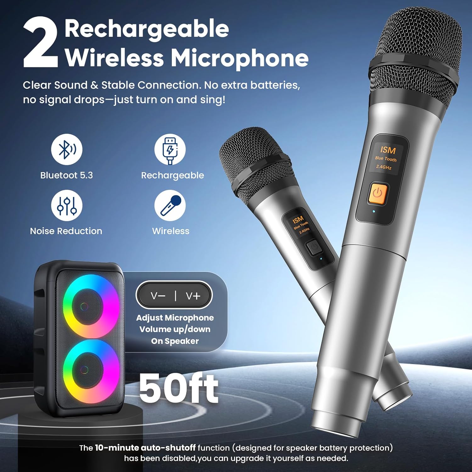 Karaoke Machine for Adults Kids, Portable Bluetooth Speaker