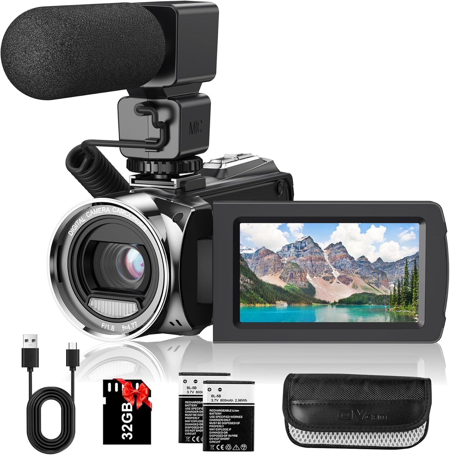 Video Camera Camcorder FHD 1080P 36MP
